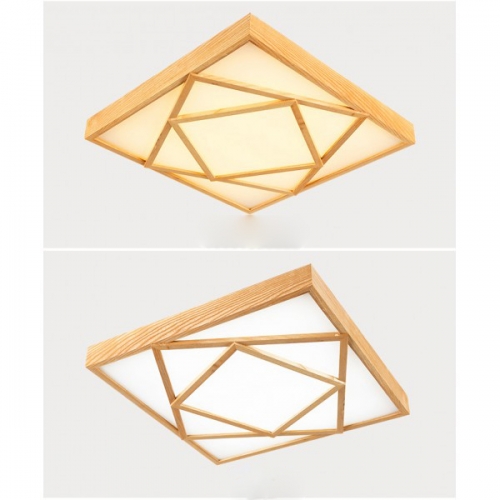 Plafon LED drewniany dębowy 50x50cm  30Watt - P098